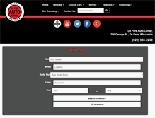 Tablet Screenshot of depereauto.com